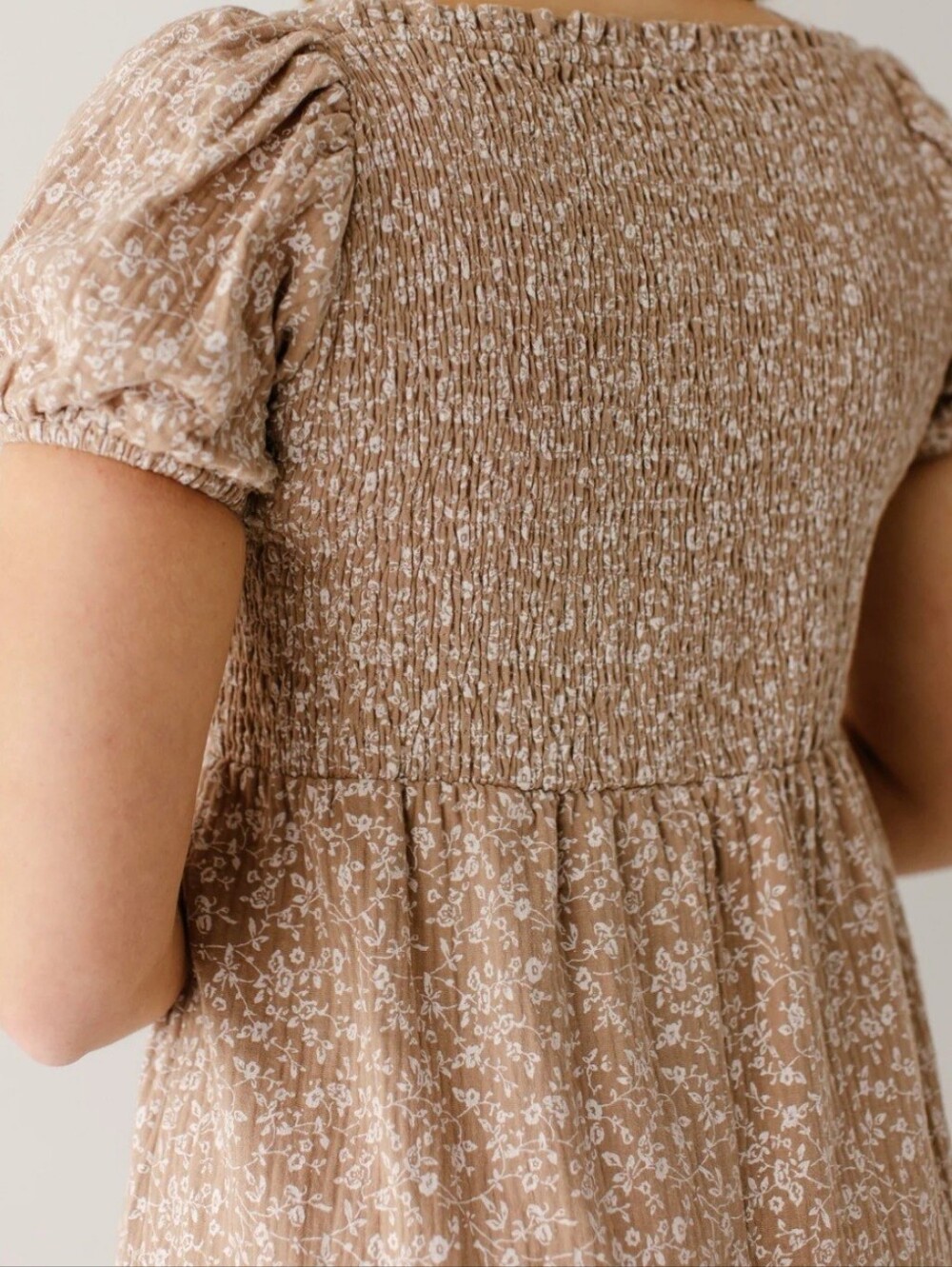 The Main Street Exchange Samantha Smocked Back Ditsy Floral Midi Dress XL - Picture 4 of 12